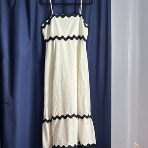 Elegant Black and White Dress